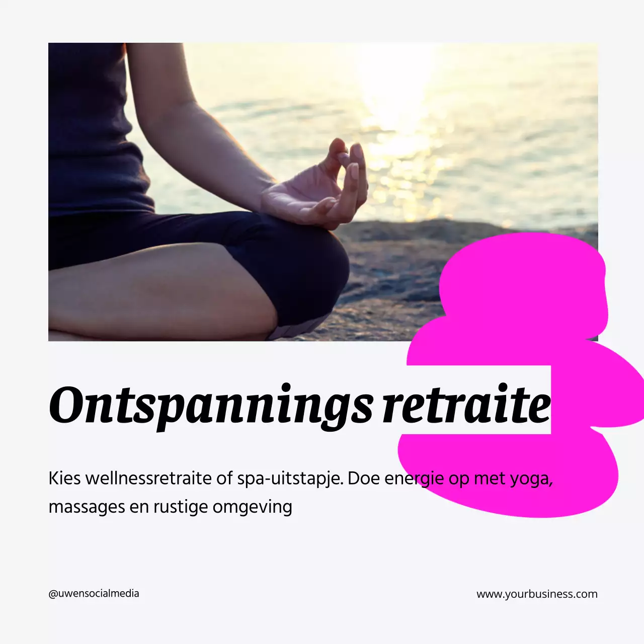 Witte en neon geometrische voorjaarsvakantie activiteitengids