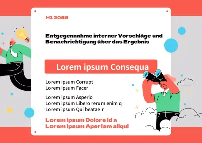 Ein Leitfaden für das Ergebnis des orangefarbenen internen Vorschlagskastens