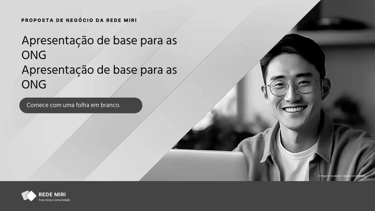 Relatórios simples, a cinzento e branco para as ONG