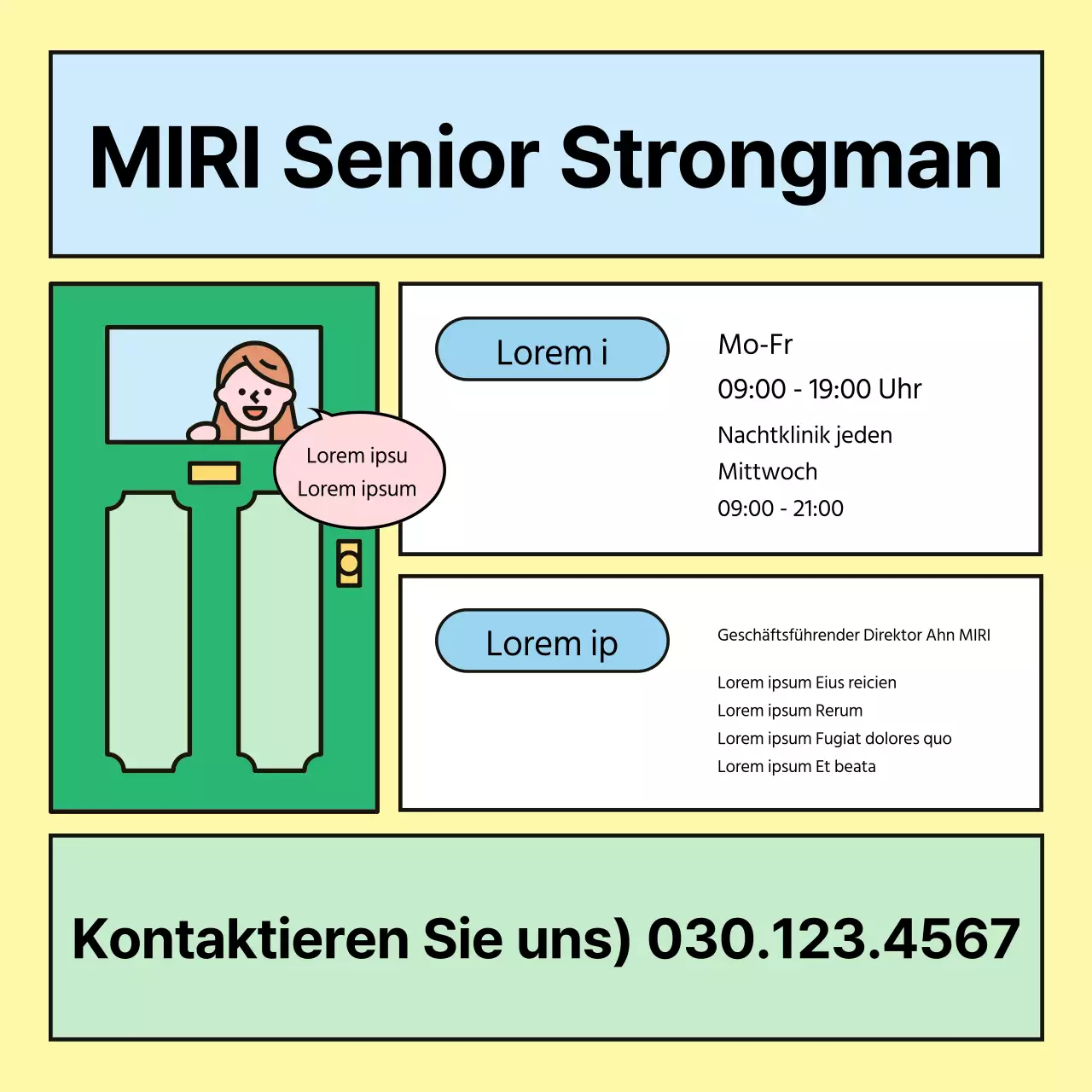 Ein frühlingshafter Gesundheitsratgeber für Senioren in Gelb und Rosa