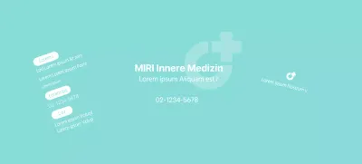 Werbeartikel mit Krankenhauslogo in weiß und mint