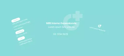 Promotie met ziekenhuislogo in wit en mint