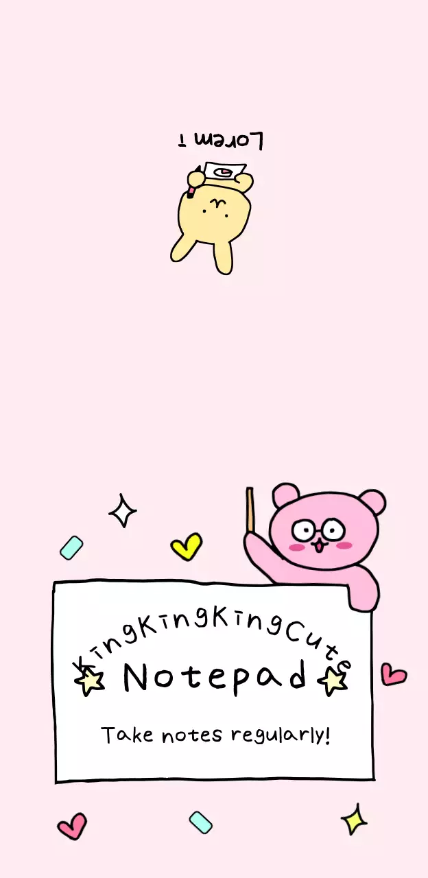 Pink cute illustration drawing character meme