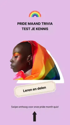 Lila en Beige Eenvoudige Maand van de Pride Evenement Advertentie