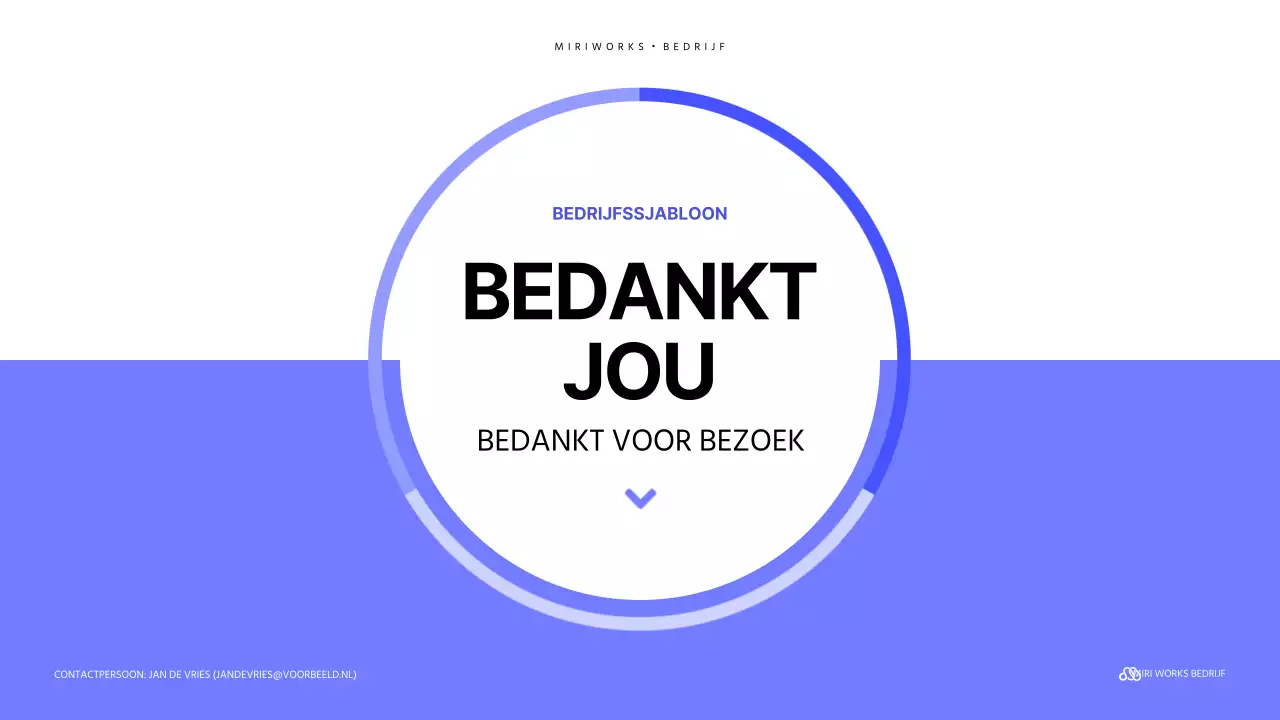 Een eenvoudige sollicitatiebrief voor een bedrijf in blauw en mauve