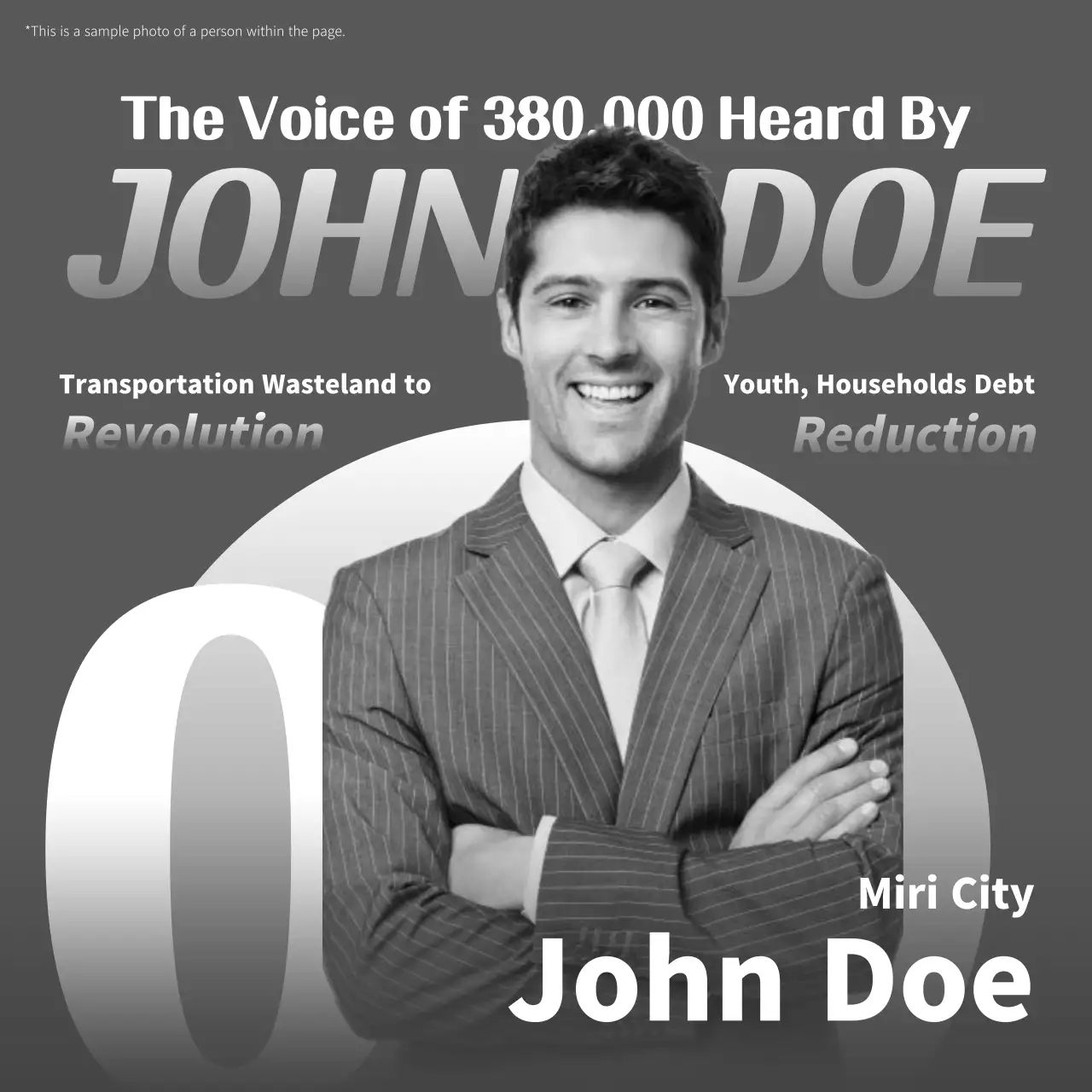 그레이 프로페셔널 프로모션 광고 소셜 미디어 게시물