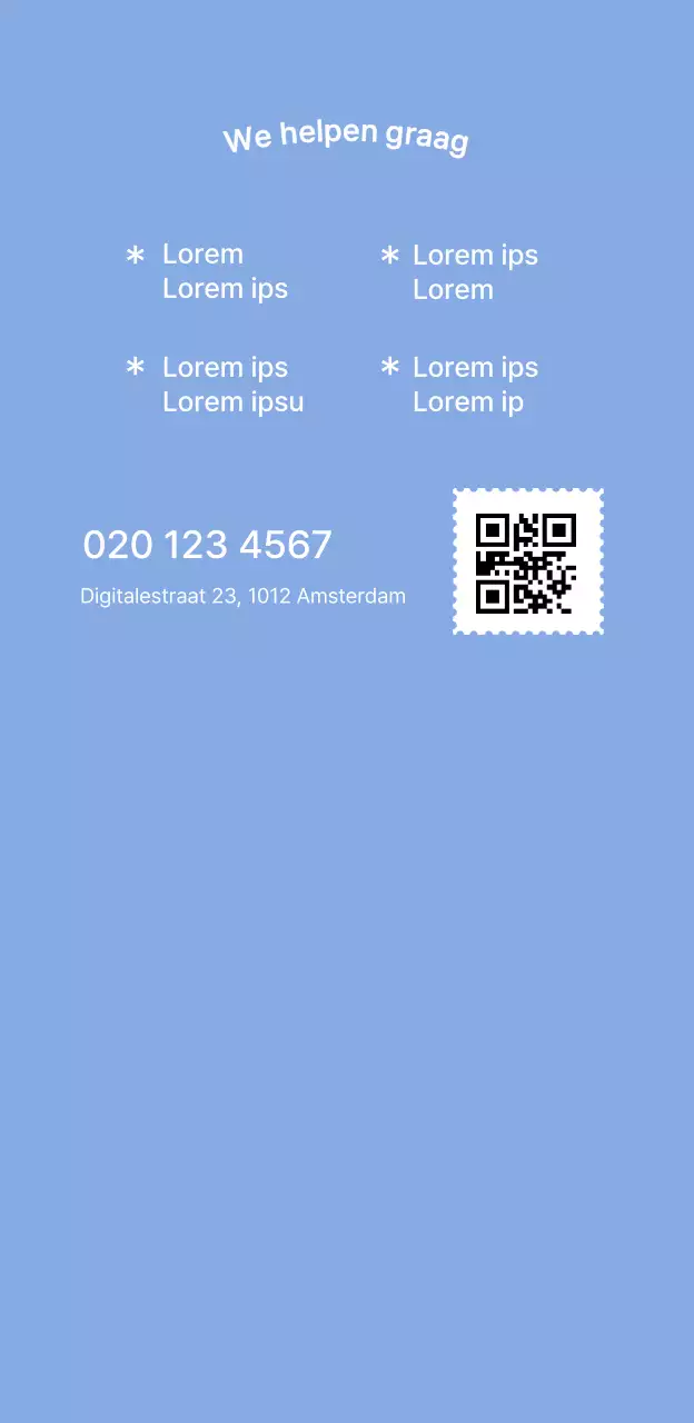 Eenvoudige merchandise van een reisbureau met een blauw raster en een illustratie van een vliegtuig.