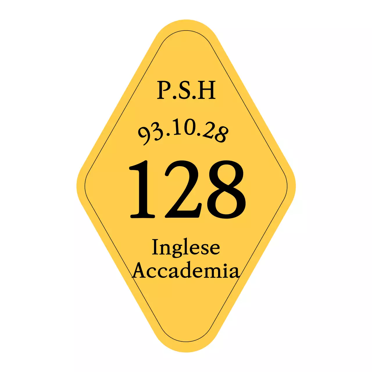 Accademia inglese dal sapore vintage con forme a rombo arrotondato