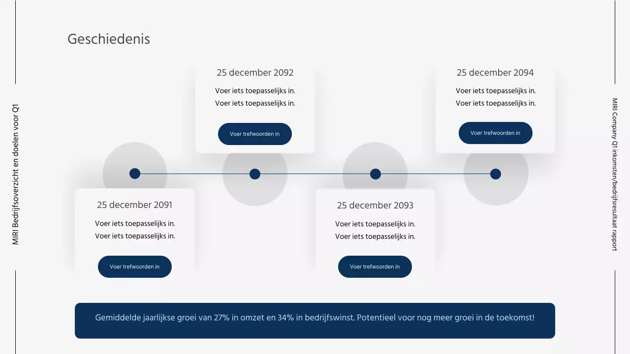 Moderne zakelijke rapporten in grijs en blauw