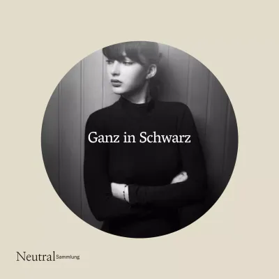 Beige und Schwarz Minimal Fashion Kollektion Kampagne