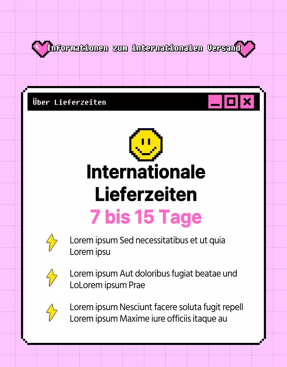 Cyber-coole Offshore-Job-Promotion in Lila und Pink