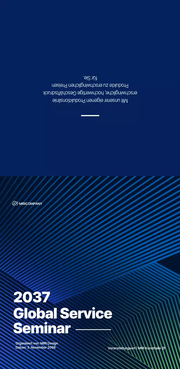 Förderung von Geschäftsseminaren in Marinegradienten