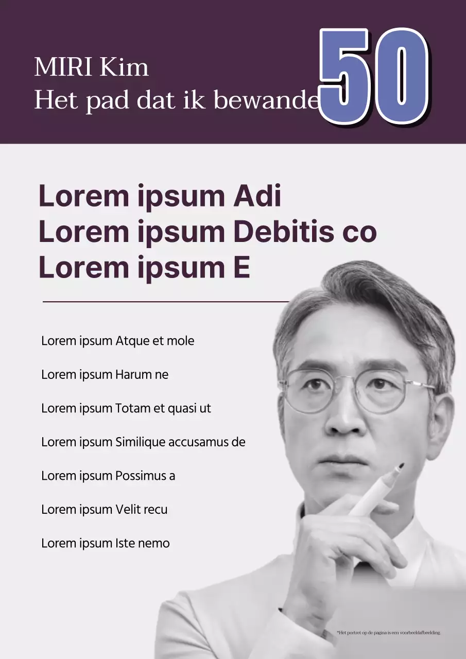 Promoot een eenvoudige verkiezingskandidaat in paars