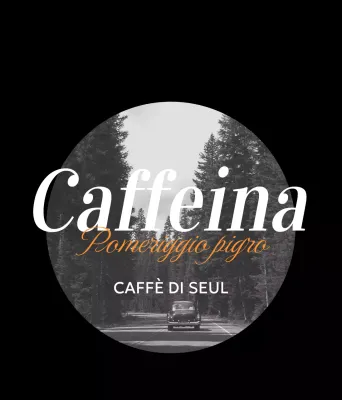 Cornice circolare nera e arancione merce d'epoca