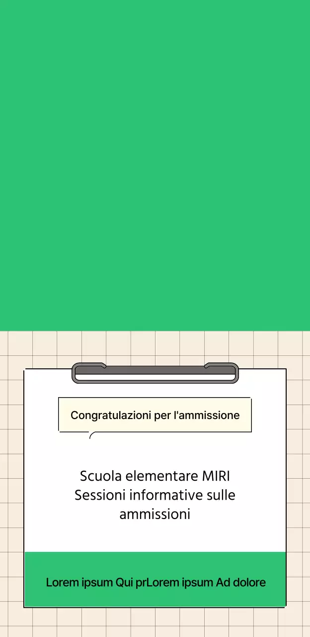 Progettare una fiera dell'ammissione con un concetto di lavagna per memo