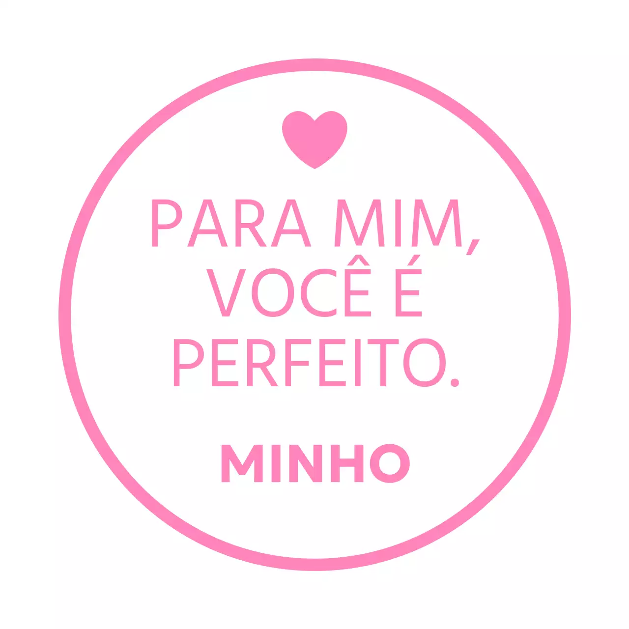 Concebido com um texto encantador