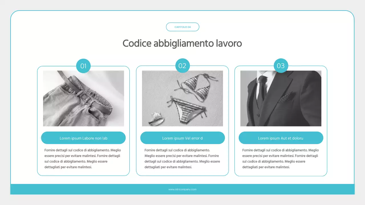 Materiale di formazione per neoassunti minimalista in azzurro e grigio