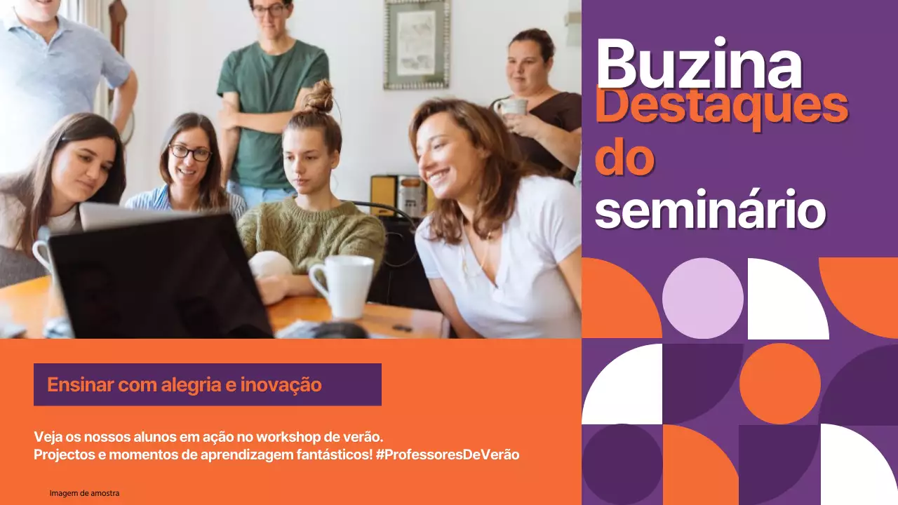 Workshop de verão de Geometria Púrpura e Laranja por convite