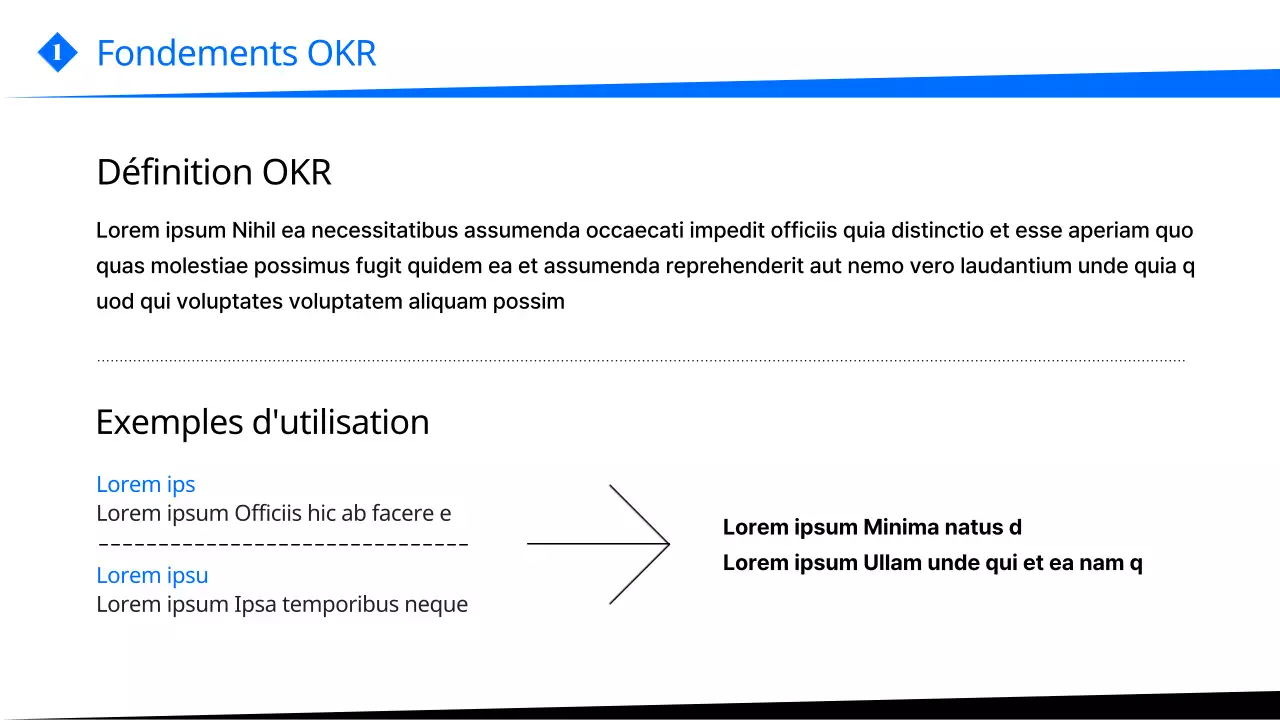Un guide pour rédiger des OKR modernes en bleu
