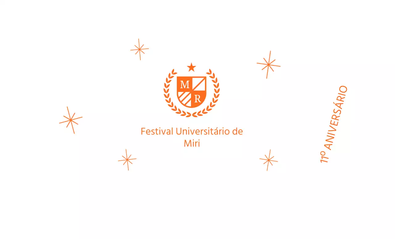Festas escolares com o logótipo da escola com louro e purpurinas