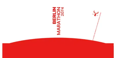 Marathon-Design mit knackiger Schrift und kräftigen Farben