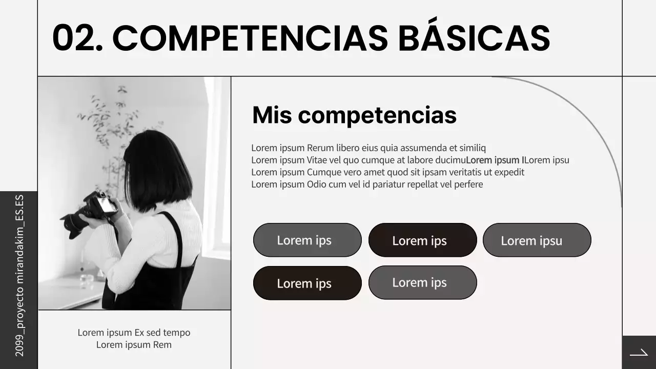 Carpeta en blanco y negro para principiantes avanzados