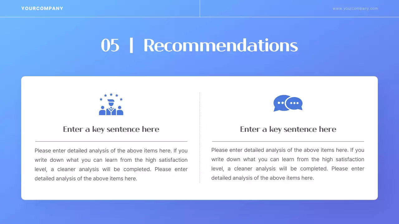 블루 모던 조사 보고서 프레젠테이션