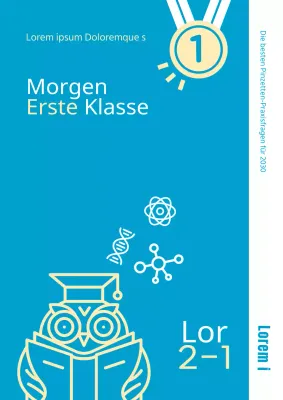 Hellblaues und gelbes endokrines Problembuch