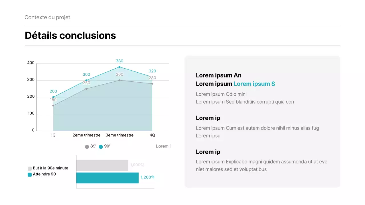 Un rapport d'entreprise simple en blanc et menthe
