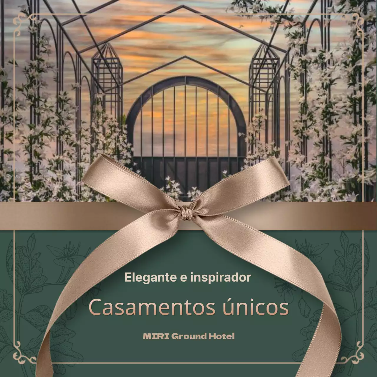Promover fornecedores de casamentos ecológicos e de luxo