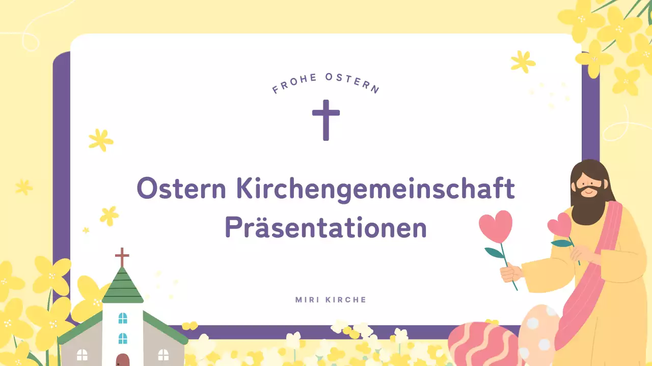 Ein Leitfaden für die bezaubernden Osterkirchenspaziergänge von Gelb und Lila