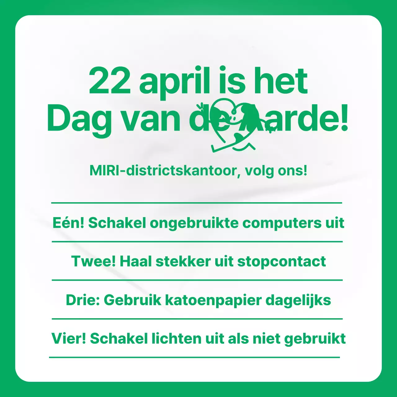 Promoot een groene en leuke Earth Day-campagne