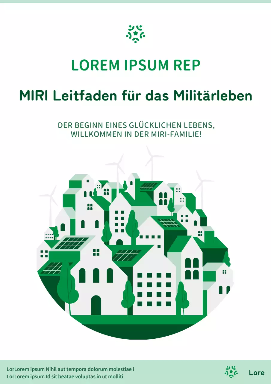 Ein Leitfaden für das Wohnen in einem grün-weißen, minimalistischen Einrichtungshaus
