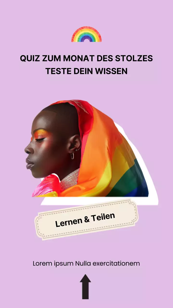 Lila und Beige Einfache Pride Month Event-Anzeige
