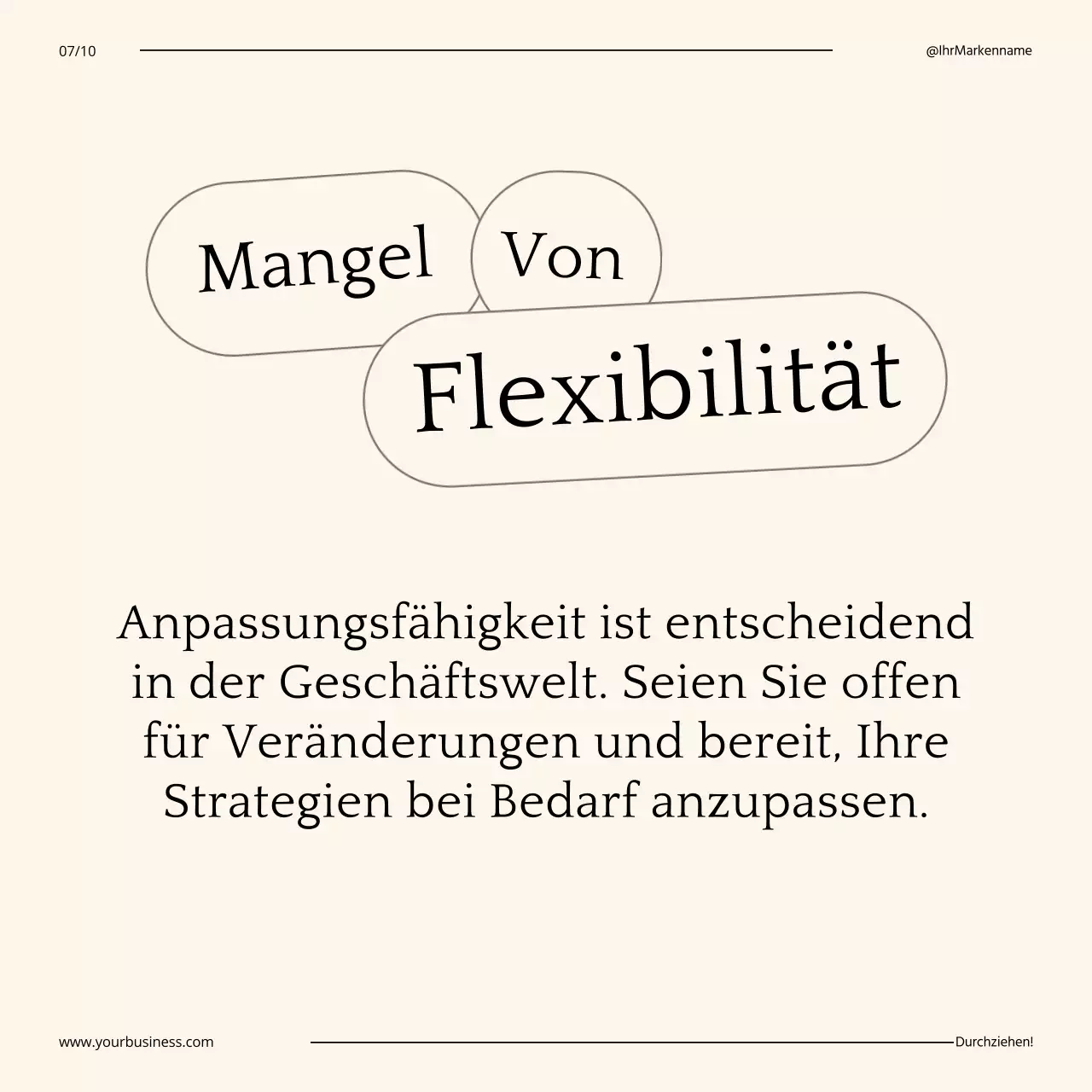 Beige und Schwarz Minimal Business Self-Growth Tips Guide