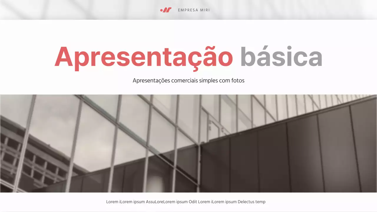 Um simples prospeto comercial a vermelho
