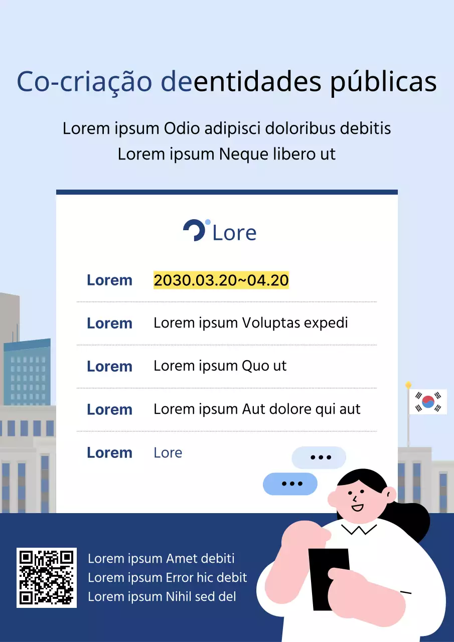 Um guia simples de inquérito de satisfação do cliente em azul e azul claro