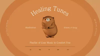 Orange Minimal Music Playlist YouTube Thumbnail