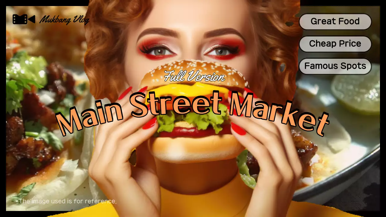 레드 트렌디 푸드 프로모션 유튜브 썸네일