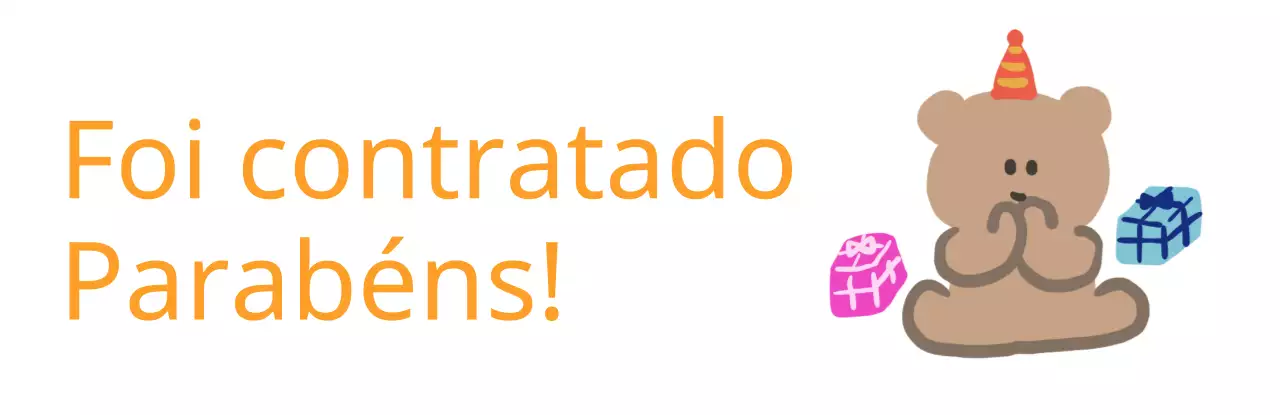 Celebrar a entrada numa empresa com um ursinho de peluche