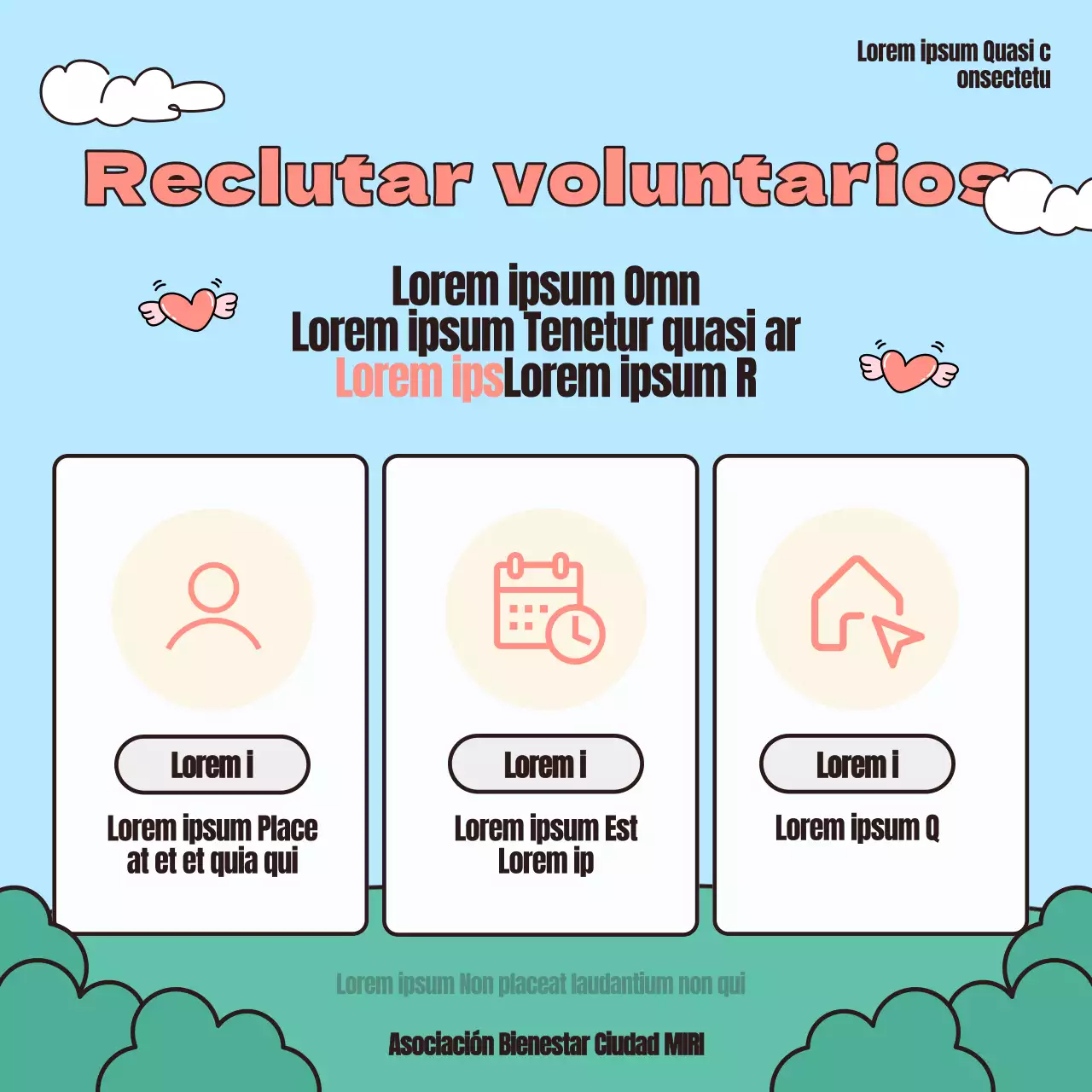 Promover los actos del Día de Concienciación sobre la Discapacidad en azul claro y rojo