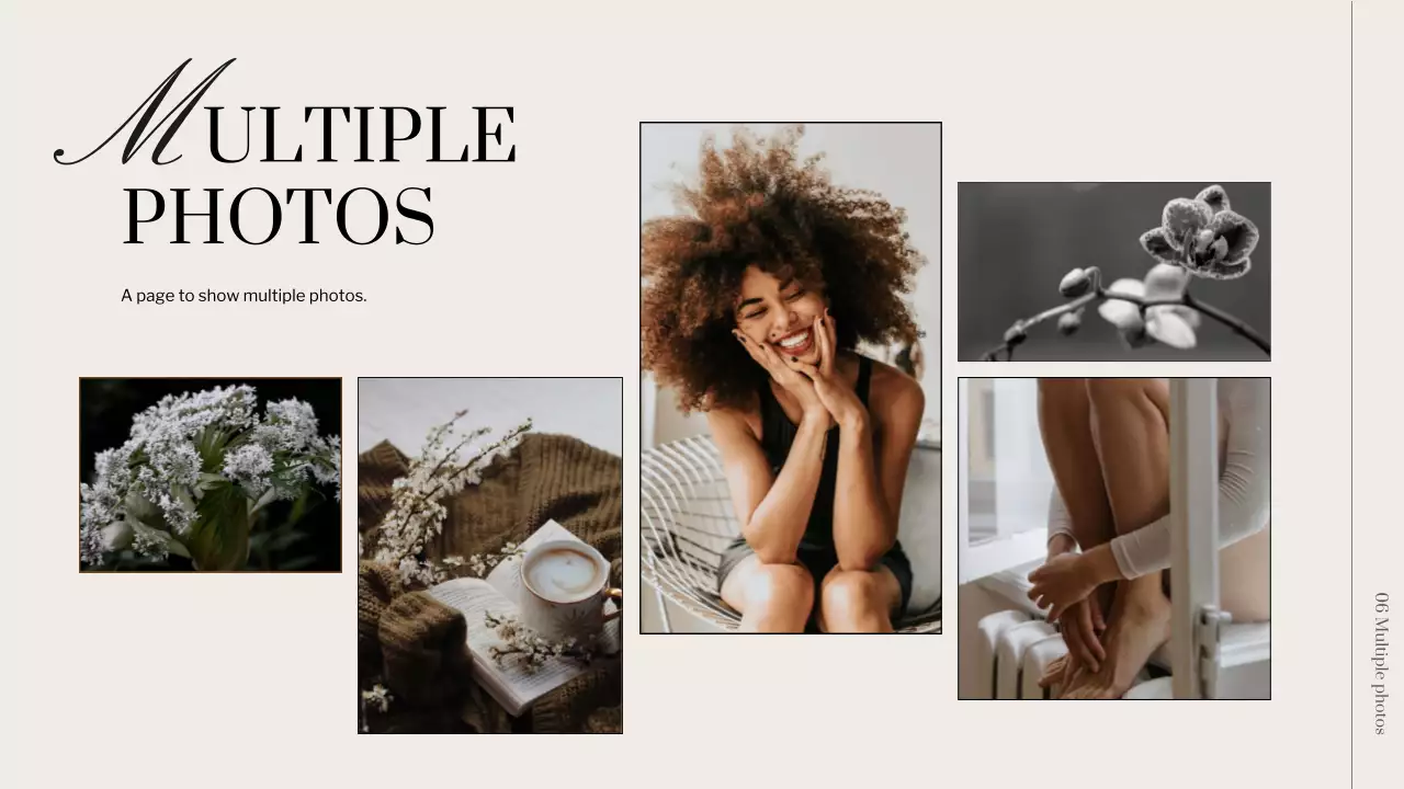 Beige Elegant Photo Presentation