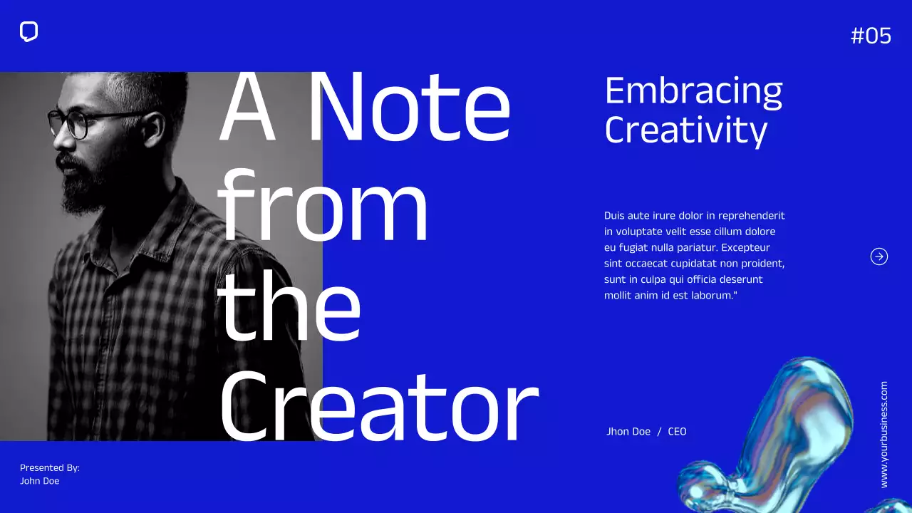 Blue Modern Business Profile Presentation