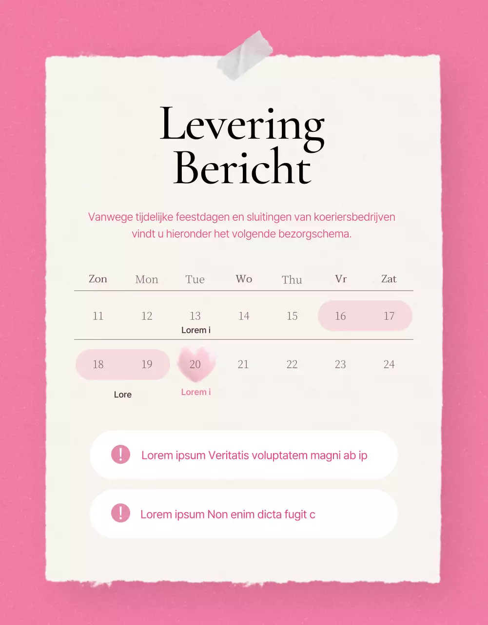 Promoot trendy roze modedetails