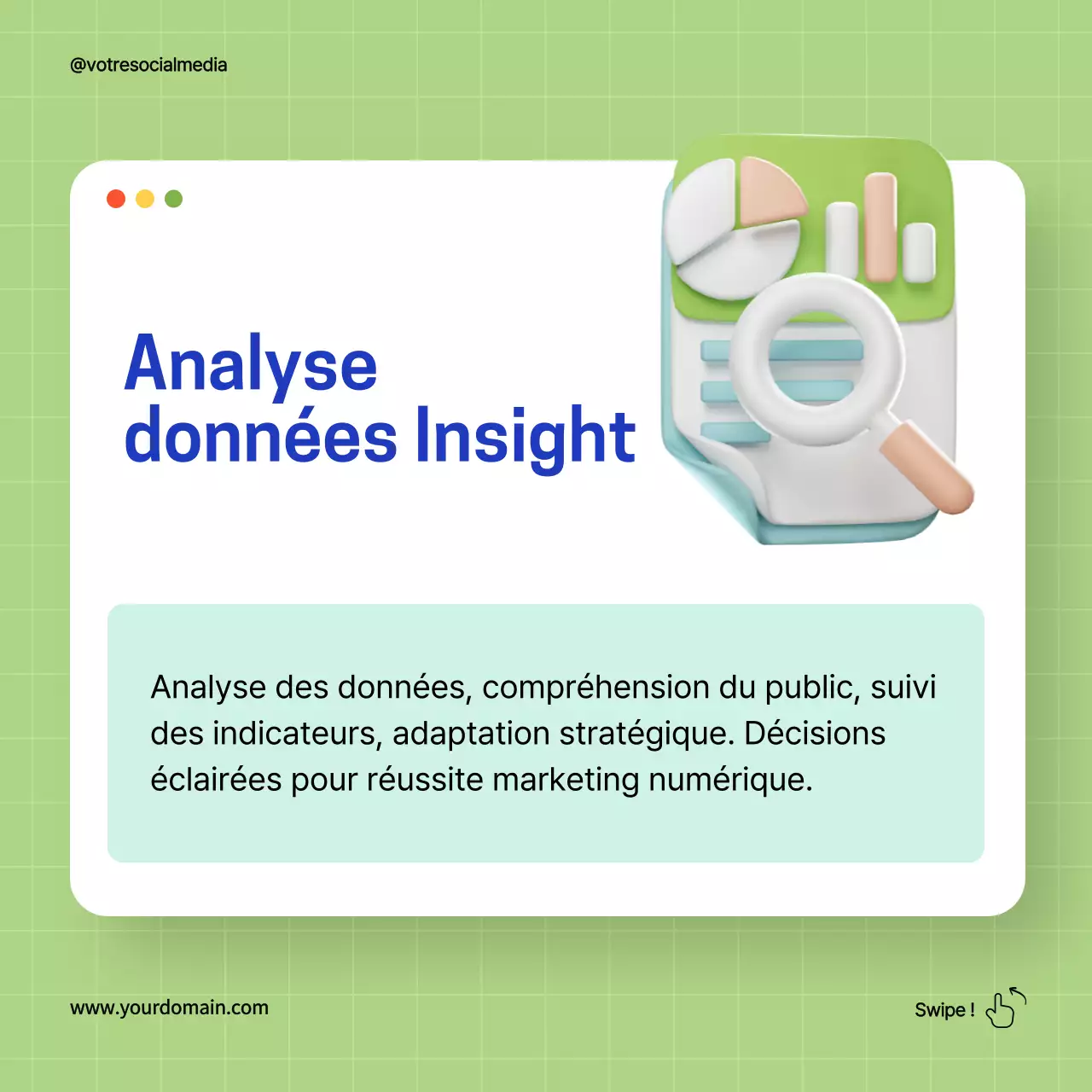 Green and Blue Simple Digital Marketing Tips Guide Strategy