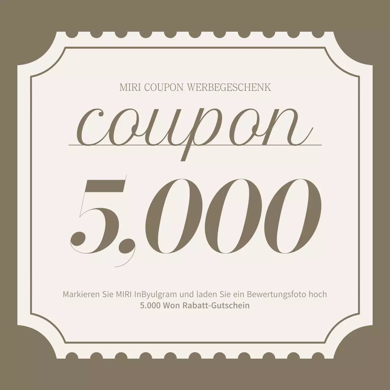 Schlichte Cafe-Ankündigungen in Braun und Beige Über die Ankündigungen