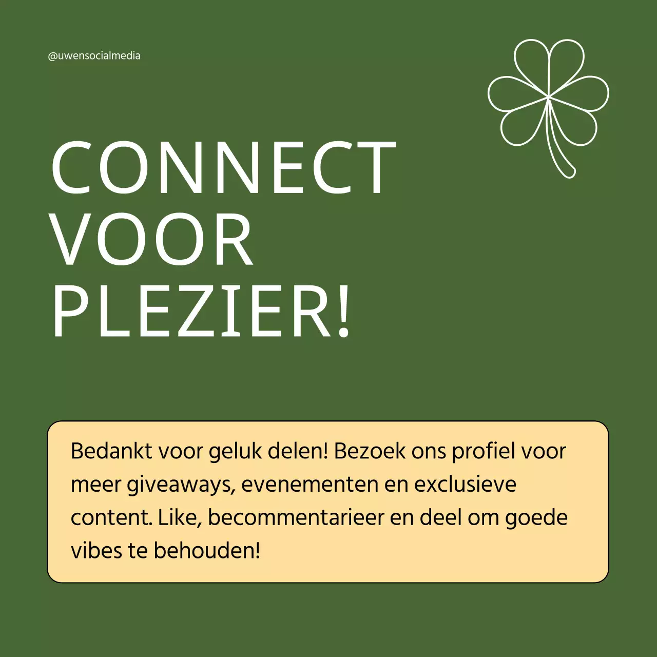 Groen en geel Retro St. Patrick's Day Giveaway Advertentie