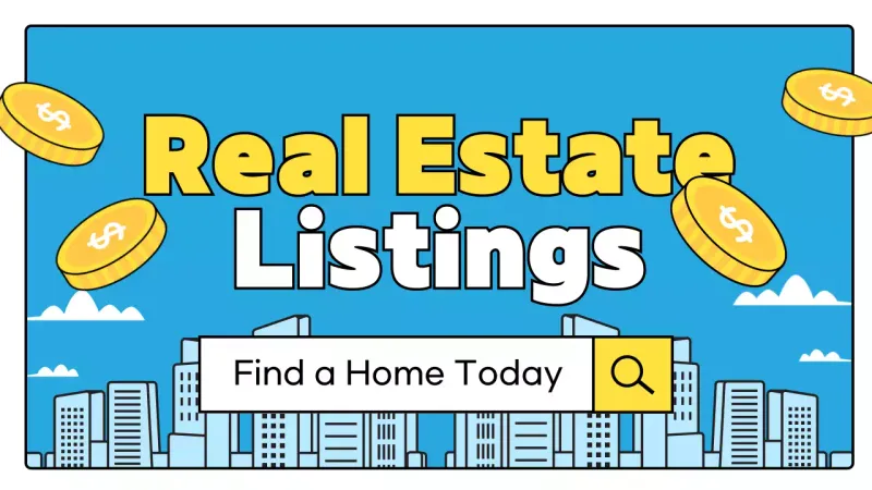 Iklan Properti Modern Biru di YouTube Thumbnail