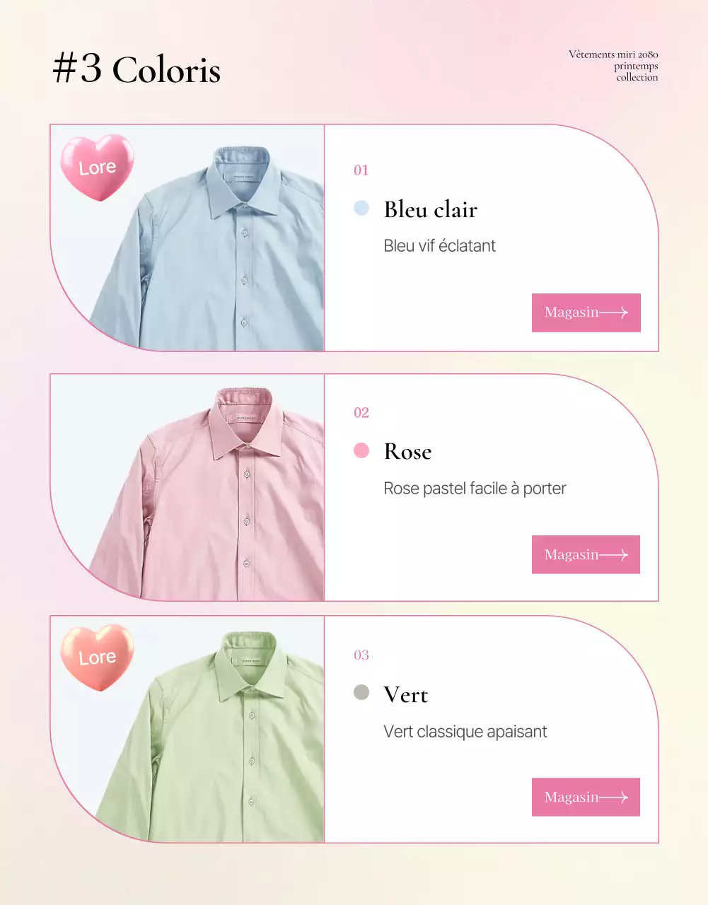 Mode kitsch en jaune et rose Promouvoir des descriptions de produits détaillées