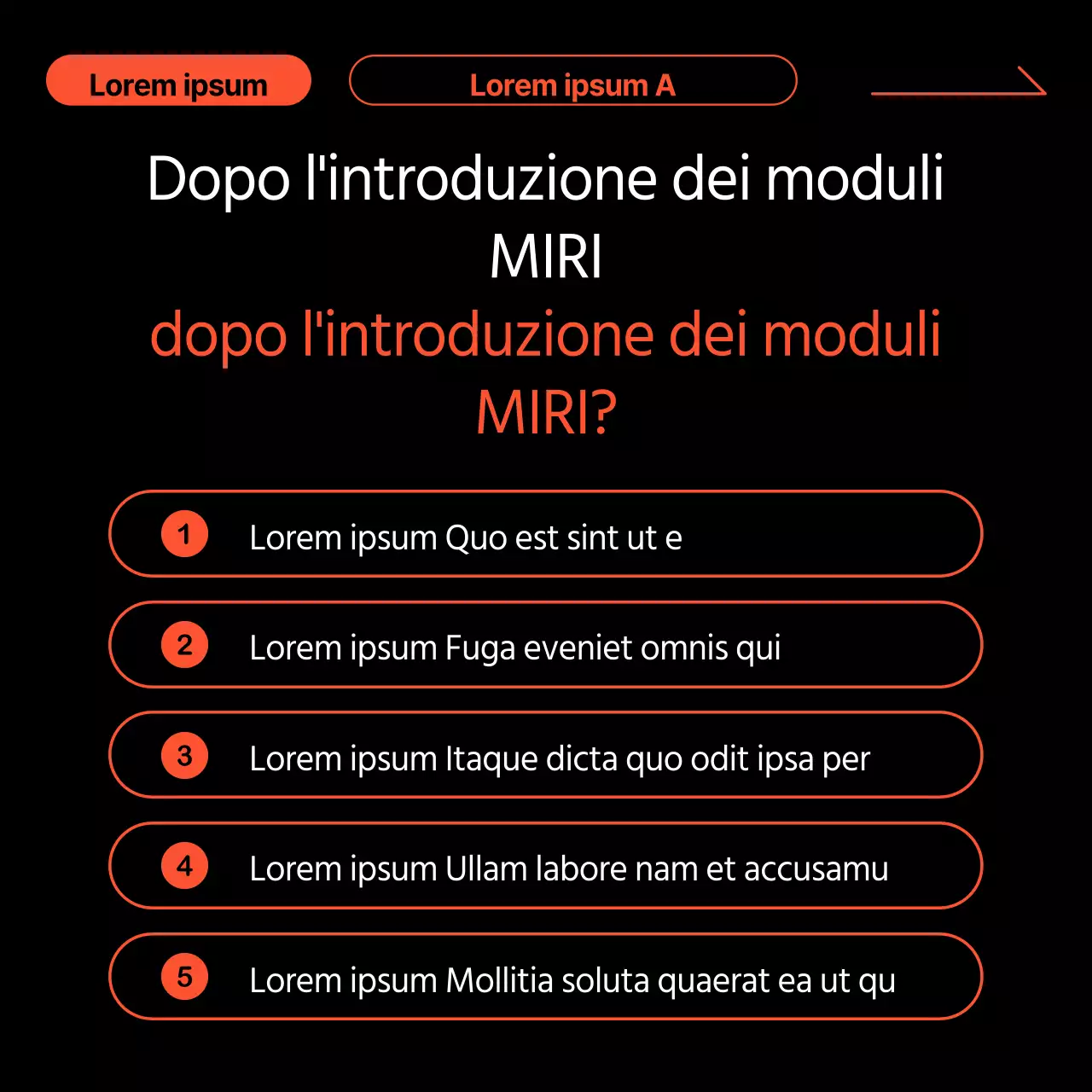 Promuovere le storie di successo dei clienti in nero e arancione